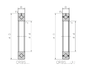 RA交叉薄壁滚子轴承结构图